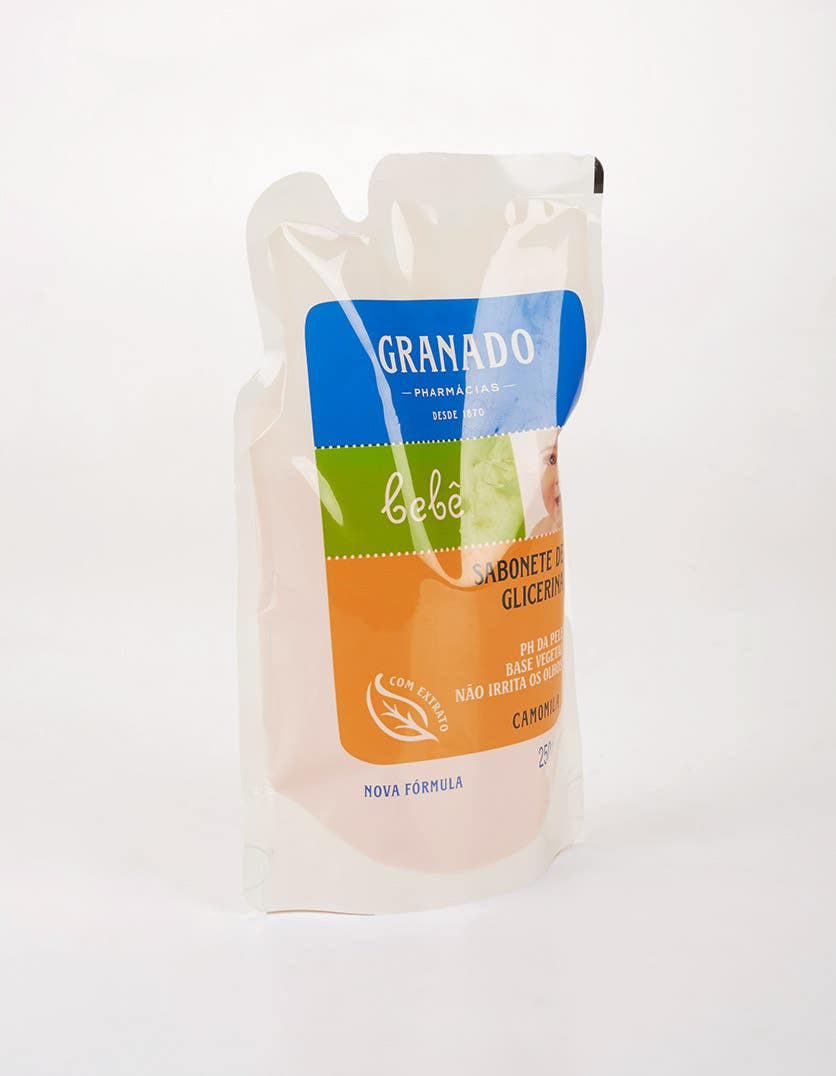 Refil Sabonete Líquido de Glicerina Granado Bebê Camomila 250ml - Imagem 4