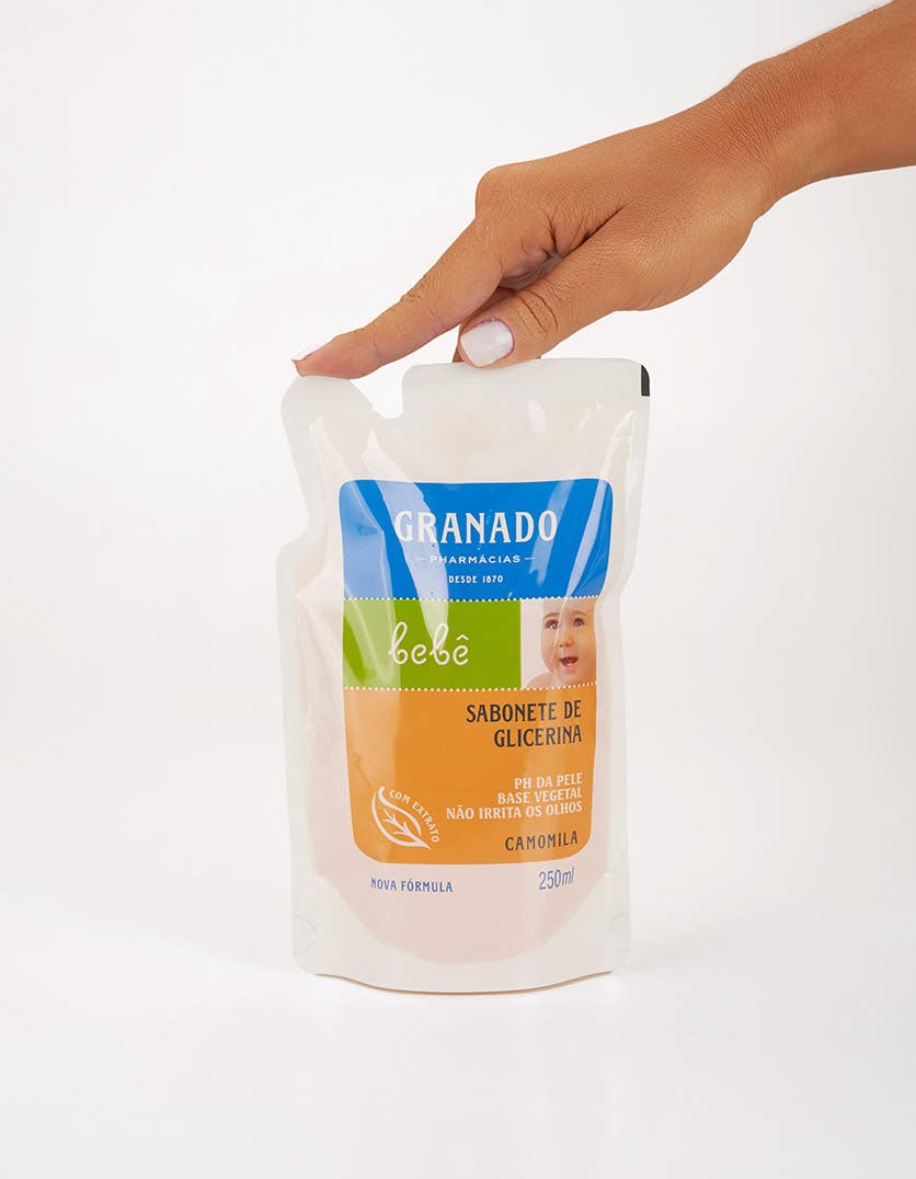 Refil Sabonete Líquido de Glicerina Granado Bebê Camomila 250ml - Imagem 2