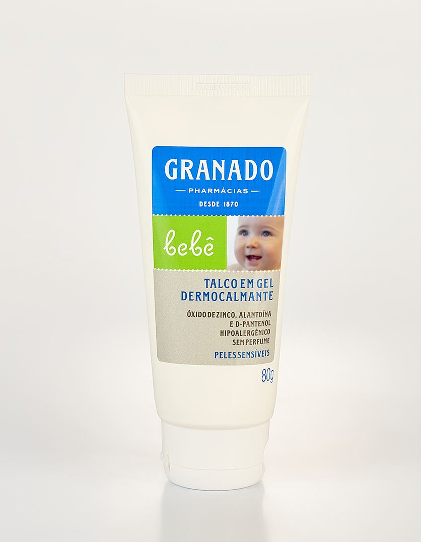 Talco em Gel Dermocalmante Bebê Peles Sensíveis 80g